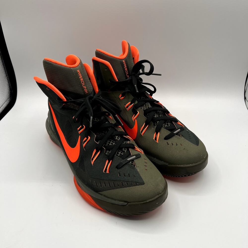NIKE Hyperdunk 2014 Deepest Green Hyper Crimson Mens Basketball Shoes